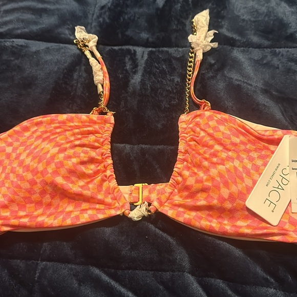 NWT L*Space- Sammie Bikini Top in Heat Waves - Picture 4 of 12